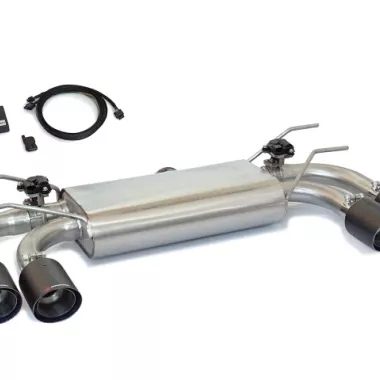 SCARICO FINALE SPORTIVO SILENZIATO CARBON SHOT RAGAZZON 124 ABARTH SPIDER USCITA QUADRUPLA (CON VALVOLA)