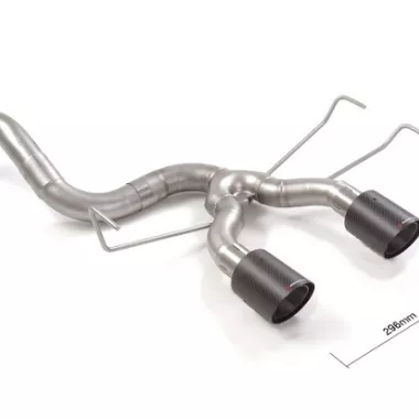 SCARICO FINALE SPORTIVO DIRETTO RAGAZZON PER ABARTH 500 / 595 / 695 1.4 T-JET USCITA DOPPIA CENTRALE SPAZIATA CARBON SHOT