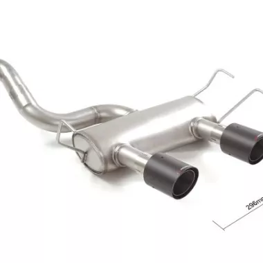 SCARICO FINALE SPORTIVO SILENZIATO RAGAZZON PER ABARTH 500 / 595 / 695 1.4 T-JET USCITA DOPPIA CENTRALE SPAZIATA CARBON SHOT