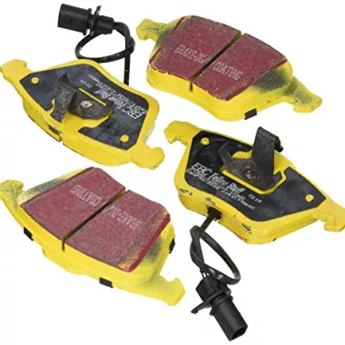 SET PASTIGLIE ANTERIORI SPORTIVE EBC BRAKES YELLOWSTUFF PER VW GOLF MK8 GTI