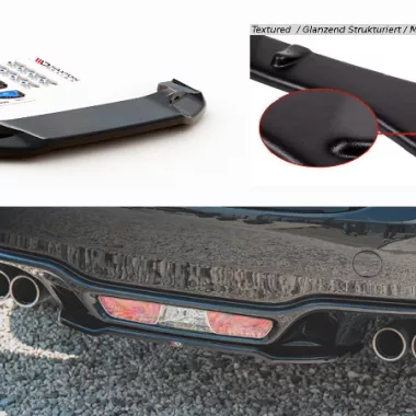 SOTTODIFFUSORE CENTRALE NERO LUCIDO MAXTON DESIGN PER ABARTH 124 SPIDER