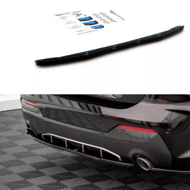 SOTTODIFFUSORE CENTRALE NERO LUCIDO MAXTON DESIGN PER BMW SERIE 4 G22 M-PACK