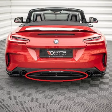 SOTTODIFFUSORE CENTRALE NERO LUCIDO MAXTON DESIGN PER BMW Z4 G29 M-PACK PRE FACELIFT