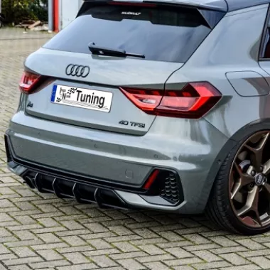 SOTTODIFFUSORE POSTERIORE SPORTIVO PER AUDI A1 GB MK2 CON S-LINE INGO NOAK