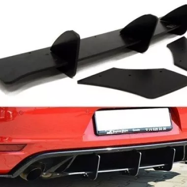 SOTTODIFFUSORE POSTERIORE SPORTIVO + SPLITTER LATERALI MAXTON DESIGN PER GOLF MK6 GTI / 35TH