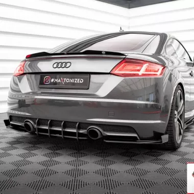 SOTTODIFFUSORE STREET PRO MAXTON DESIGN PER AUDI TT 8S CON S-LINE PRE-RESTYLING (ROSSO)