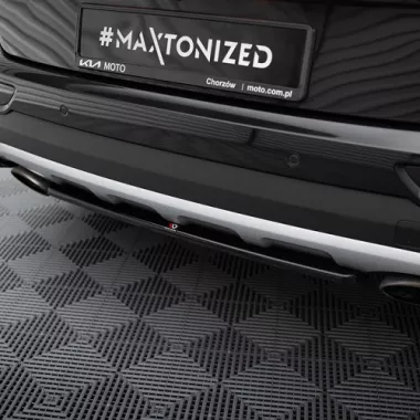 SOTTODIFFUSORE CENTRALE POSTERIORE PER KIA SPORTAGE MK4 GT-LINE NERO LUCIDO MAXTON DESIGN