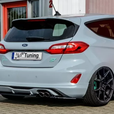 SOTTODIFFUSORE POSTERIORE SPORTIVO PER FORD FIESTA MK8 ST INGO NOAK TUNING NERO OPACO