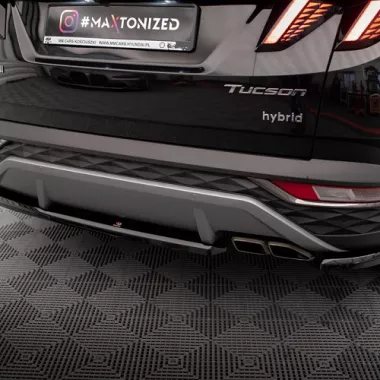 SOTTODIFFUSORE POSTERIORE PER HYUNDAI TUCSON MK4 STANDARD NERO LUCIDO MAXTON DESIGN
