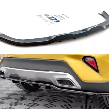 SOTTODIFFUSORE POSTERIORE CON BARRE VERTICALI PER KIA XCEED MK1 NERO LUCIDO MAXTON DESIGN