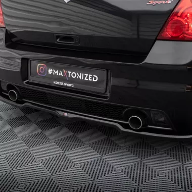 SOTTODIFFUSORE POSTERIORE PER SUZUKI SWIFT SPORT MK4 NERO LUCIDO MAXTON DESIGN