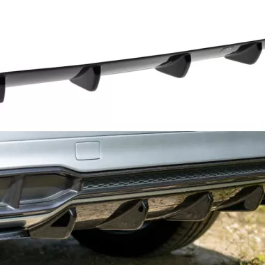 SOTTODIFFUSORE POSTERIORE PER AUDI SQ5/Q5 MK2 FY S-LINE PRE-RESTYLING NERO LUCIDO MAXTON DESIGN