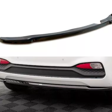 SOTTODIFFUSORE POSTERIORE PER HYUNDAI I20 MK2 FACELIFT NERO LUCIDO MAXTON DESIGN
