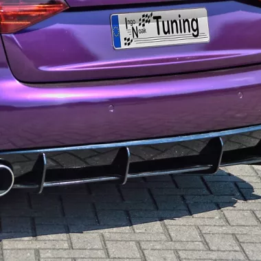 SOTTODIFFUSORE POSTERIORE SPORTIVO AUDI A4 B8 PRE-RESTYLING NO S-LINE INGO NOAK