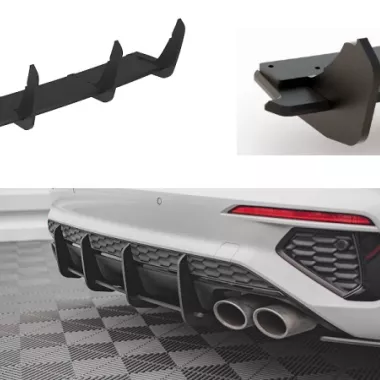 SOTTODIFFUSORE STREET PRO MAXTON DESIGN PER AUDI S3 8Y SPORTBACK (NERO)