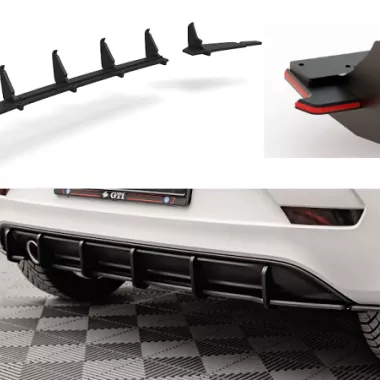 SOTTODIFFUSORE RACING DURABILITY MAXTON DESIGN PER VW UP GTI (ROSSO)