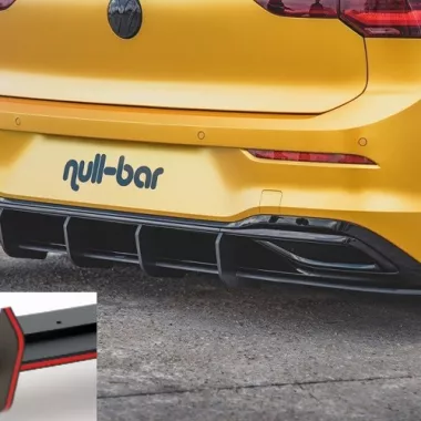 SOTTODIFFUSORE RACING V.1 MAXTON DESIGN PER VW GOLF MK8 STANDARD ROSSO