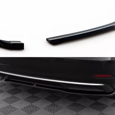 SOTTODIFFUSORE NERO LUCIDO MAXTON DESIGN PER AUDI A3 8V SPORTBACK RESTYLING NO S-LINE