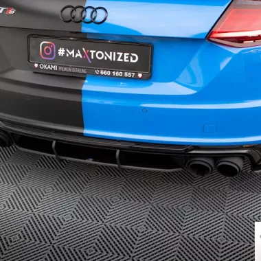 SOTTODIFFUSORE STREET PRO MAXTON DESIGN PER AUDI TTS 8S RESTYLING (NERO)