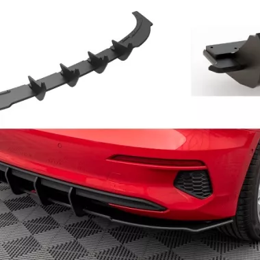 SOTTODIFFUSORE STREET PRO MAXTON DESIGN PER AUDI A3 8Y SPORTBACK (NO S-LINE) (NERO)