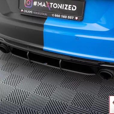 SOTTODIFFUSORE STREET PRO MAXTON DESIGN PER AUDI TTS 8S RESTYLING (ROSSO)