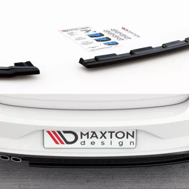 SOTTODIFFUSORE POSTERIORE V.2 PER VW POLO AW GTI PRE-RESTYLING NERO LUCIDO MAXTON DESIGN