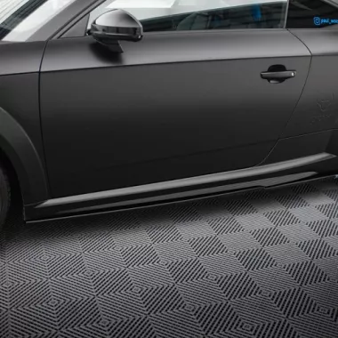 COPPIA SOTTOMINIGONNE MAXTON DESIGN NERE LUCIDE PER AUDI TT 8S S-LINE RESTYLING