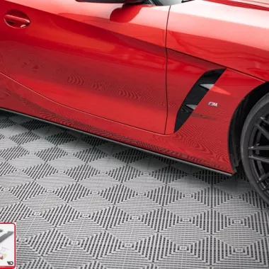 COPPIA SOTTOMINIGONNE STREET PRO MAXTON DESIGN PER BMW Z4 G29 M-PACK PRE FACELIFT (BORDO ROSSO)