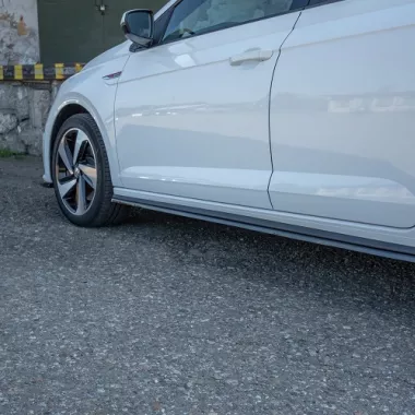 COPPIA SOTTOMINIGONNE MAXTON DESIGN NERE LUCIDE PER VW POLO AW GTI PRE-RESTYLING