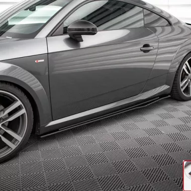 COPPIA SOTTOMINIGONNE STREET PRO MAXTON DESIGN PER AUDI TT 8S CON S-LINE PRE-RESTYLING (BORDO ROSSO)
