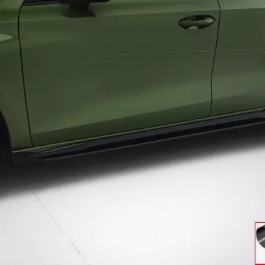 COPPIA SOTTOMINIGONNE + FLAPS STREET PRO MAXTON DESIGN PER AUDI S3 8Y FACELIFT SPORTBACK / SEDAN (NERE)