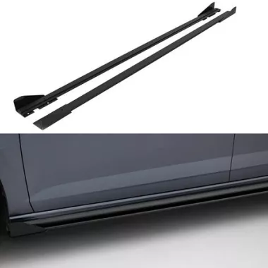 COPPIA SOTTOMINIGONNE + FLAPS STREET PRO MAXTON DESIGN PER VW POLO AW GTI RESTYLING (NERE)