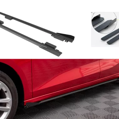 COPPIA SOTTOMINIGONNE STREET PRO + FLAPS MAXTON DESIGN PER AUDI A3 8Y SPORTBACK (NO S-LINE)