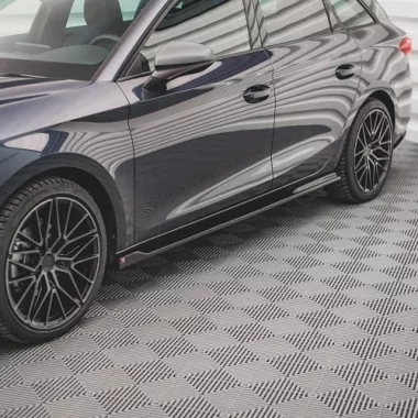 COPPIA SOTTOMINIGONNE V.2 MAXTON DESIGN NERE LUCIDE PER SEAT LEON FR MK4