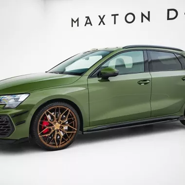COPPIA SOTTOMINIGONNE V.3 MAXTON DESIGN NERE LUCIDE PER AUDI S3 8Y FACELIFT SPORTBACK