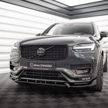 LAMA SOTTOPARAURTI ANTERIORE V.2 MAXTON DESIGN PER VOLVO XC90 R-DESIGN MK2 RESTYLING NERA LUCIDA