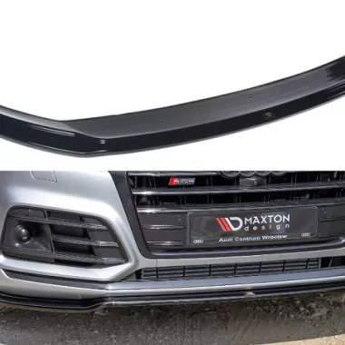 LAMA SOTTOPARAURTI ANTERIORE MAXTON DESIGN PER AUDI SQ5/Q5 MK2 FY S-LINE PRE-RESTYLING NERO LUCIDO