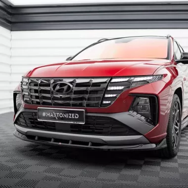 LAMA SOTTOPARAURTI ANTERIORE V.1 MAXTON DESIGN PER HYUNDAI TUCSON MK4 N-LINE NERA LUCIDA