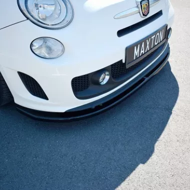 LAMA SOTTOPARAURTI ANTERIORE V.2 MAXTON DESIGN PER 500 ABARTH PRE-RESTYLING NERA LUCIDA