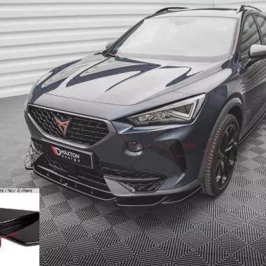 LAMA SOTTOPARAURTI ANTERIORE V.1 MAXTON DESIGN PER CUPRA FORMENTOR NERO LUCIDO