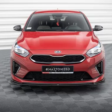 LAMA SOTTOPARAURTI ANTERIORE V.2 MAXTON DESIGN PER KIA PROCEED GT MK1 NERO LUCIDO