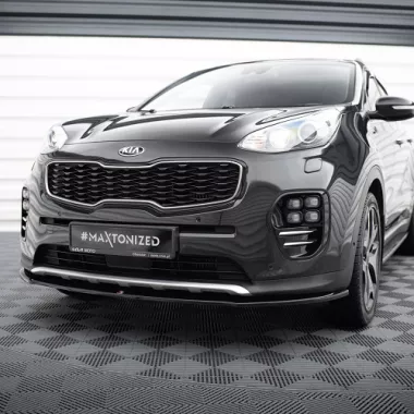 LAMA SOTTOPARAURTI ANTERIORE MAXTON DESIGN PER KIA SPORTAGE MK4 GT-LINE NERO LUCIDO