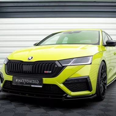 LAMA SOTTOPARAURTI ANTERIORE V.1 MAXTON DESIGN PER SKODA OCTAVIA RS MK4 COMBI/LIFTBACK PRE RESTYLING NERA LUCIDA