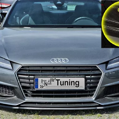 LAMA SOTTOPARAURTI ANTERIORE PER AUDI TT 8S CON S-LINE / TTS PRE-FACELIFT CARBON LOOK INGO NOAK TUNING