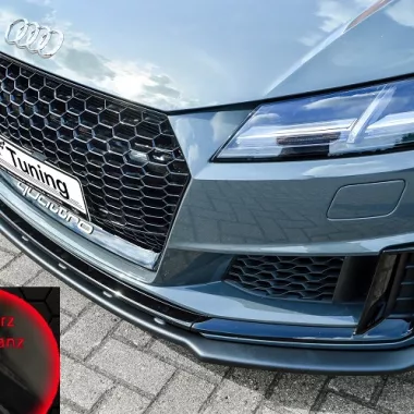 LAMA SOTTOPARAURTI ANTERIORE PER AUDI TT 8S CON S-LINE / TTS FACELIFT NERO LUCIDO INGO NOAK TUNING