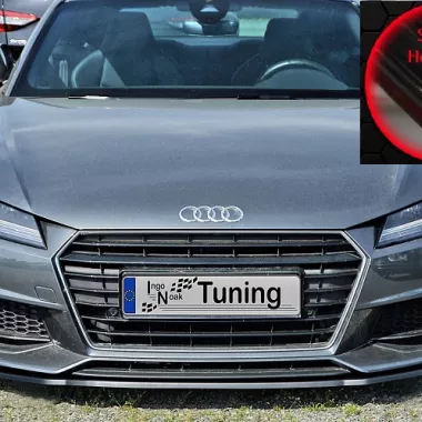 LAMA SOTTOPARAURTI ANTERIORE PER AUDI TT 8S CON S-LINE / TTS PRE-FACELIFT NERO LUCIDO INGO NOAK TUNING