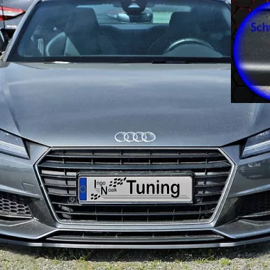 LAMA SOTTOPARAURTI ANTERIORE PER AUDI TT 8S CON S-LINE / TTS PRE-FACELIFT NERO OPACO INGO NOAK TUNING