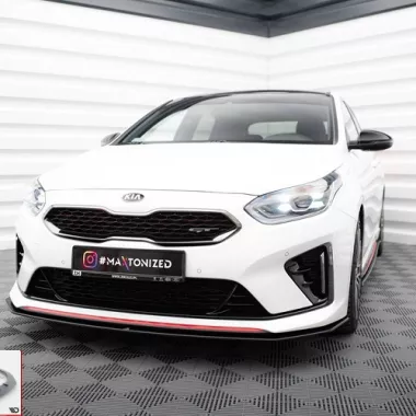 LAMA SOTTOPARAURTI ANTERIORE STREET PRO MAXTON DESIGN PER KIA PROCEED GT MK1 (NERO)
