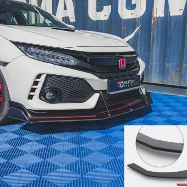 LAMA SOTTOPARAURTI ANTERIORE RACING DURABILITY MAXTON DESIGN PER HONDA CIVIC X MK10 TYPE R
