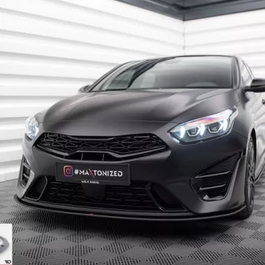 LAMA SOTTOPARAURTI ANTERIORE STREET PRO MAXTON DESIGN PER KIA PROCEED MK3 GT/GT LINE FACELIFT (NERO)